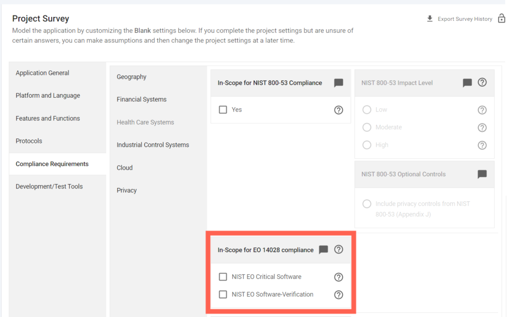 SD Elements support for EO 14028, “Improving the Nation’s Cybersecurity”