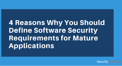 4 Reasons Why You Should Define Software Security Requirements for Mature Applications